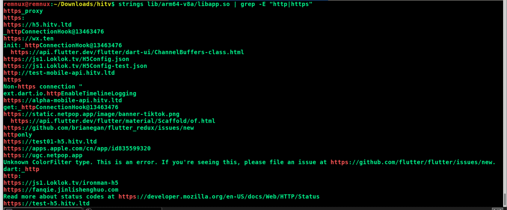 Extracting Hardcoded Artifacts